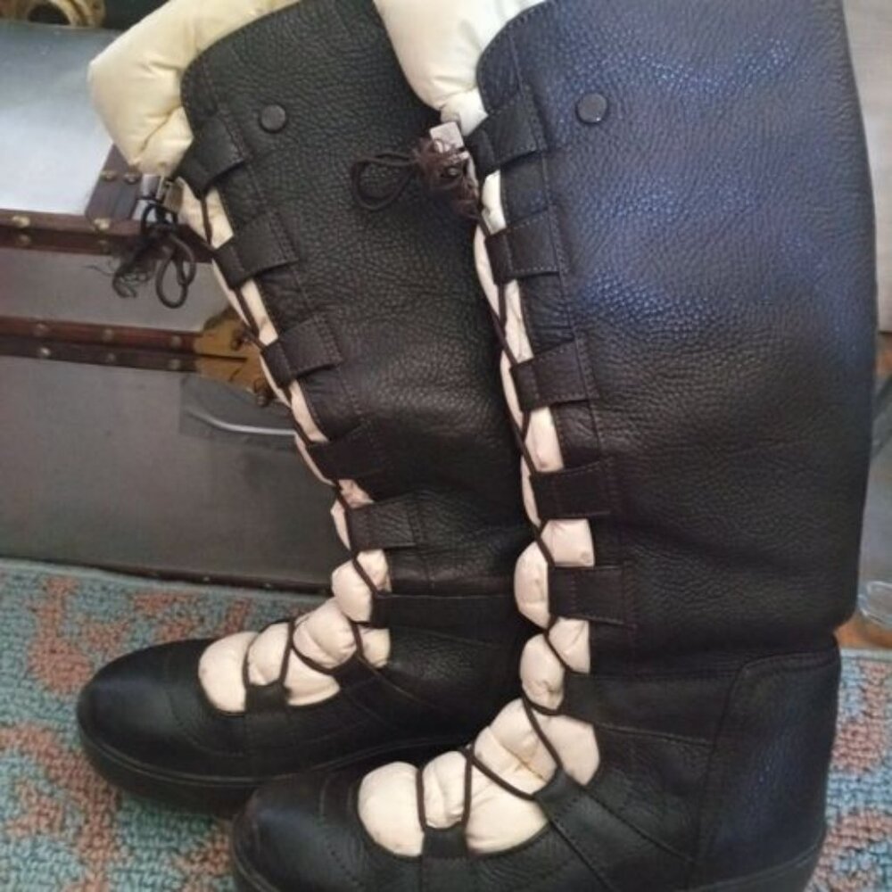 Moncler Knee High Apres Ski Boots